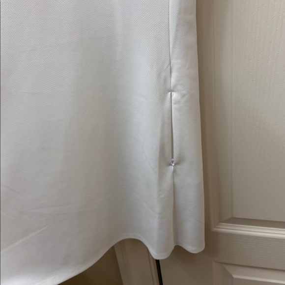 NWT Ralph Lauren White Polo with Navy Trim and Pastel Stripe Collar - Picture 4 of 6